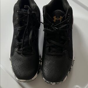 Under Armour Black and White High-Top Sneakers